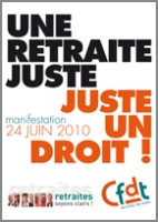 Une retraite juste. Juste un droit